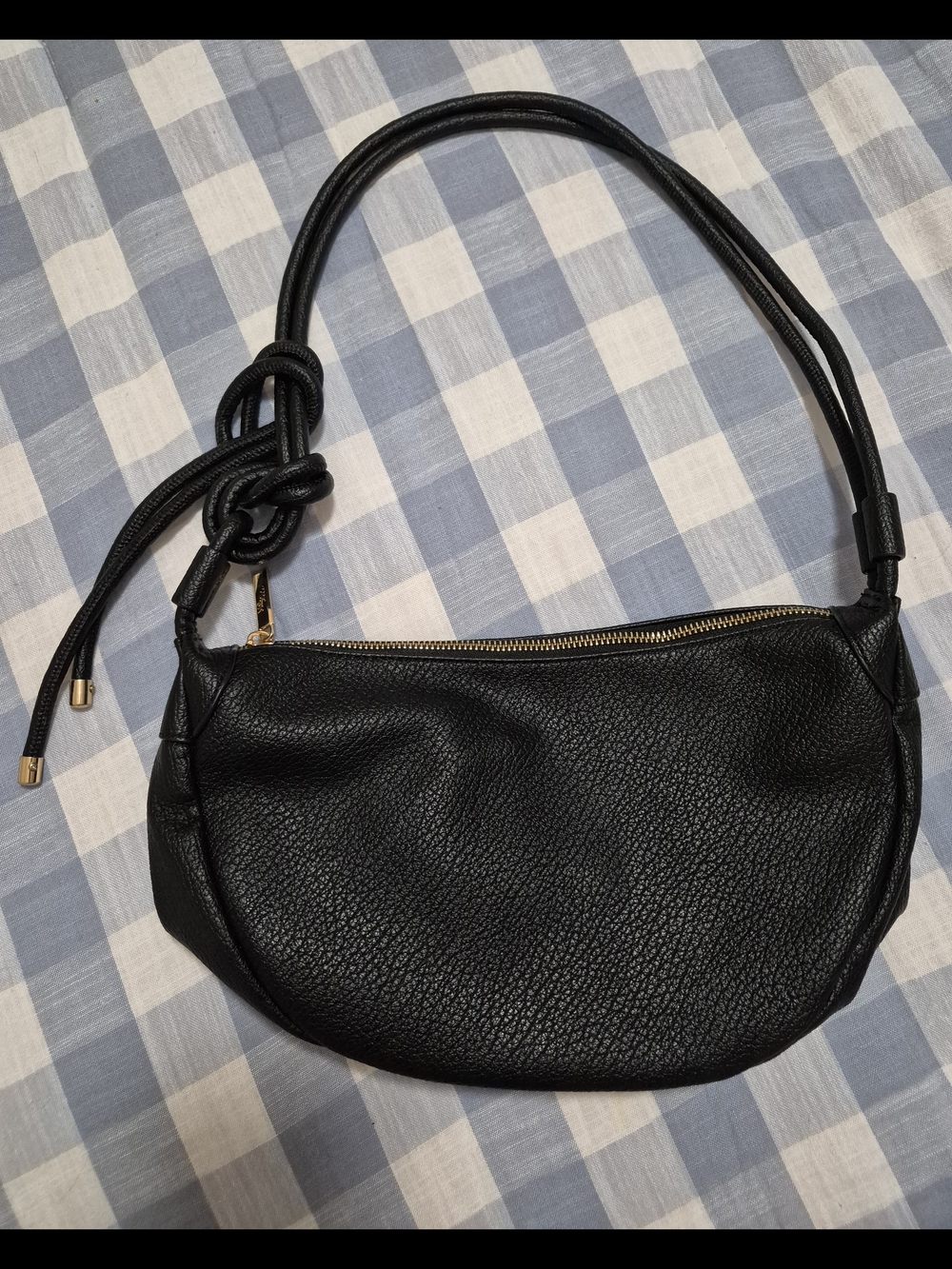 Mali + Lili Black Vegan Leather Crossbody Bag